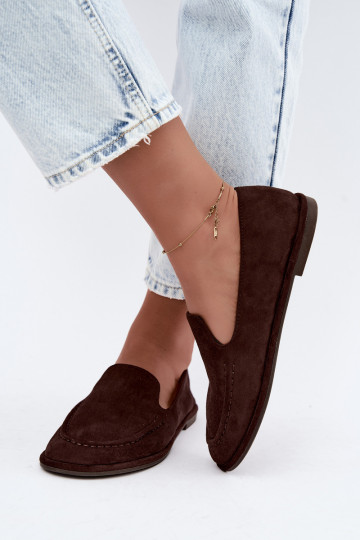 Dames mocassins in chocolade kleur Mireliah 2