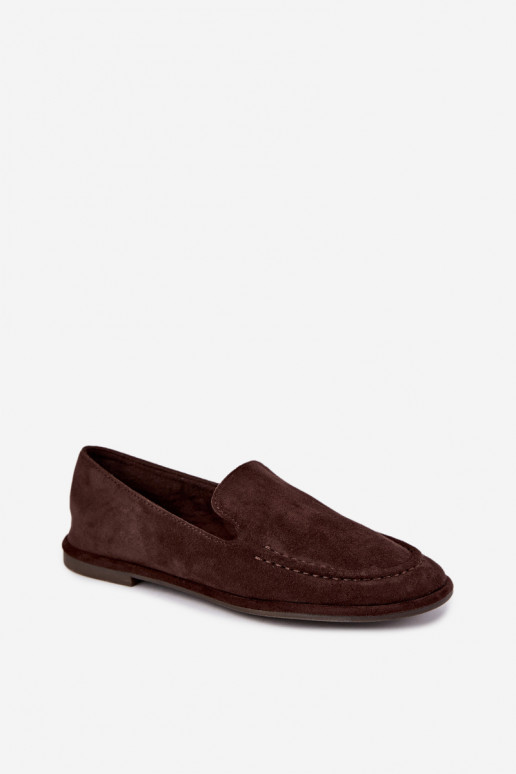 Dames mocassins in chocolade kleur Mireliah