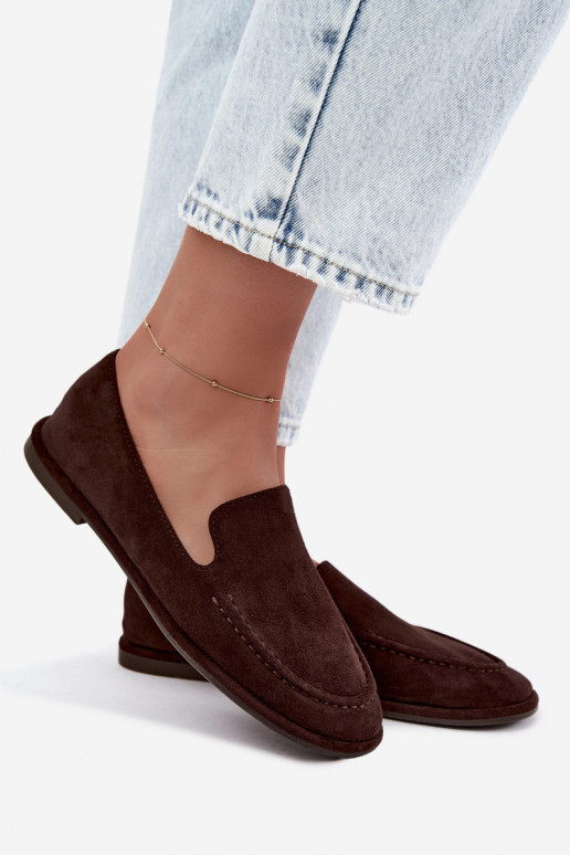 Dames mocassins in chocolade kleur Mireliah