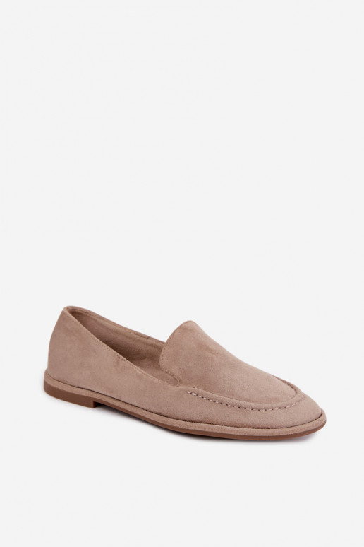 Dames mocassins in zandkleur Mireliah