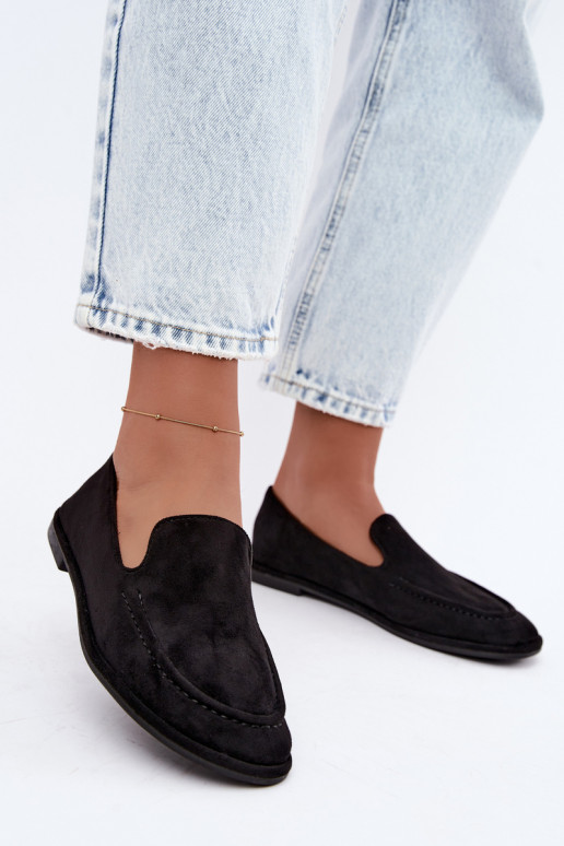 Dames mocassins in zwarte kleur Mireliah