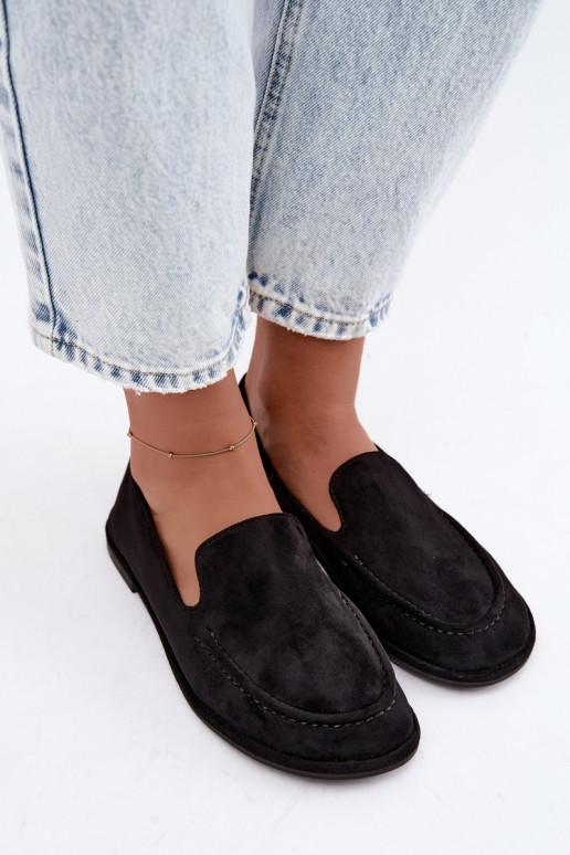 Dames mocassins in zwarte kleur Mireliah