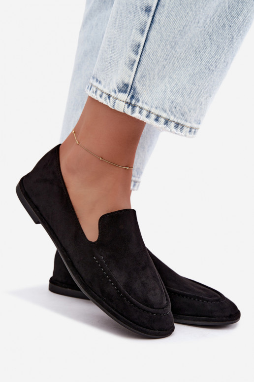 Dames mocassins in zwarte kleur Mireliah