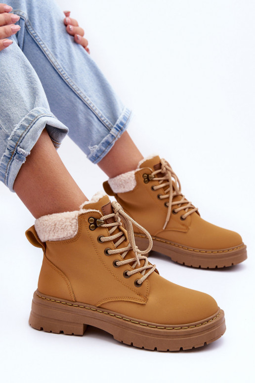 schoenen Dames met opInarming bruine kleur Jette