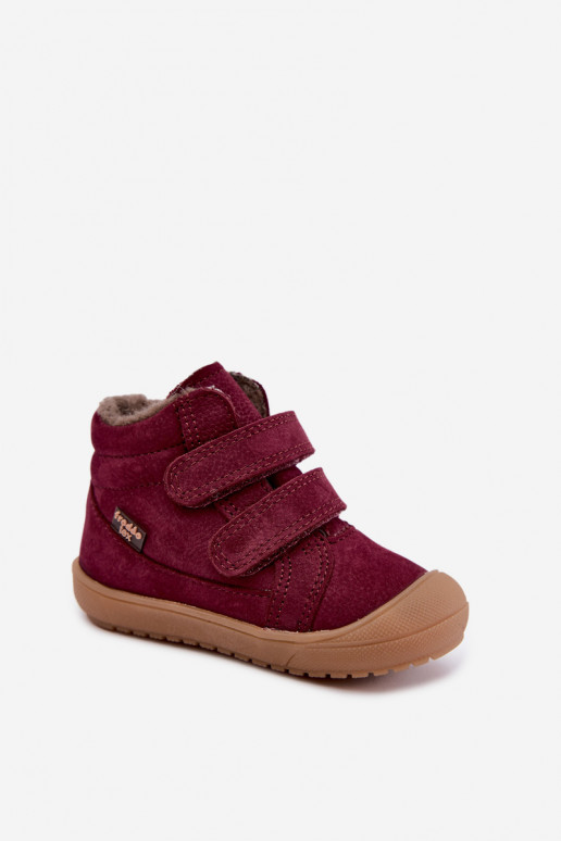 Leren kinderwinterlaarzen Froddo G2110138-12 bordeaux