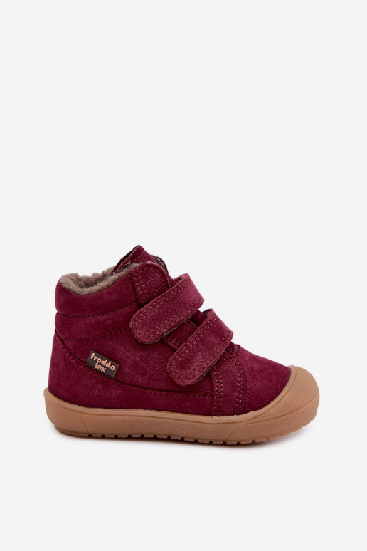 Leren kinderwinterlaarzen Froddo G2110138-12 bordeaux