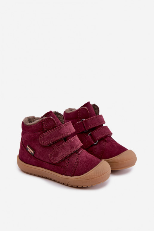 Leren kinderwinterlaarzen Froddo G2110138-12 bordeaux