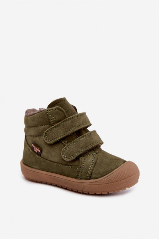 Leren kinderwinterlaarzen Froddo G2110138 groen