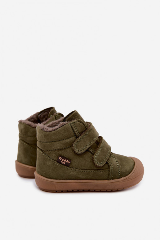 Leren kinderwinterlaarzen Froddo G2110138 groen