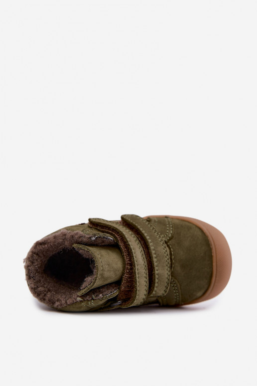Leren kinderwinterlaarzen Froddo G2110138 groen