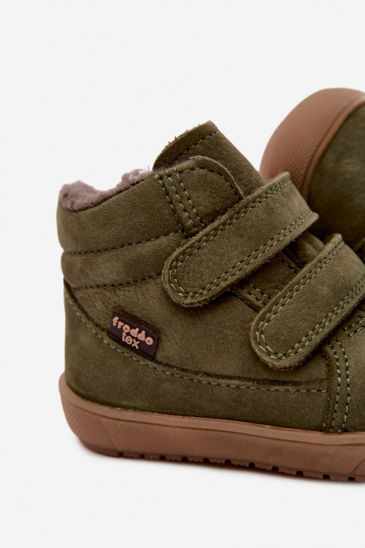 Leren kinderwinterlaarzen Froddo G2110138 groen