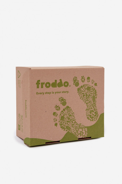 Suède kinder sneeuwlaarzen Barefoot Froddo G2110151-13 chocolade