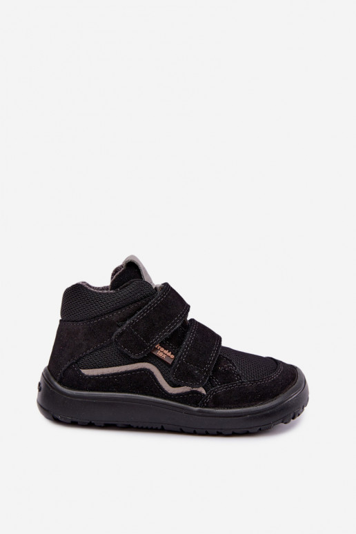 Suède kinder schoenen Barefoot Froddo G3110266-20 zwart