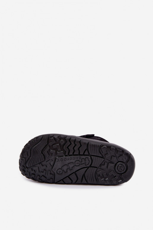 Suède kinder schoenen Barefoot Froddo G3110266-20 zwart