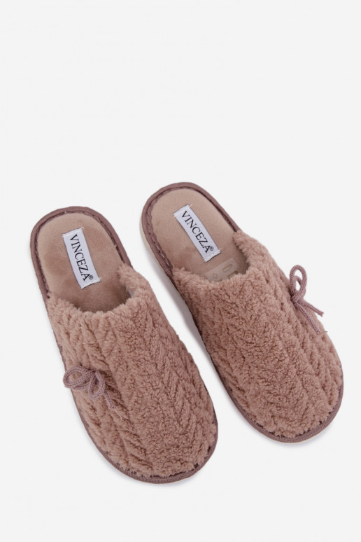 Dames slippers Vinceza 105109 zandkleur