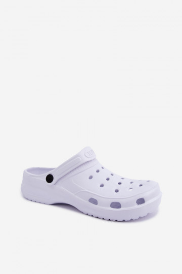 Witte lichte heren slippers Adriah