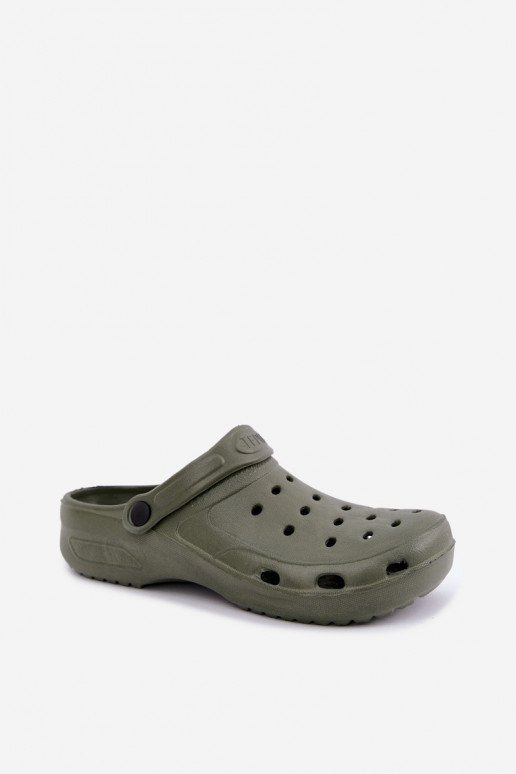Khaki lichte heren slippers Adriah