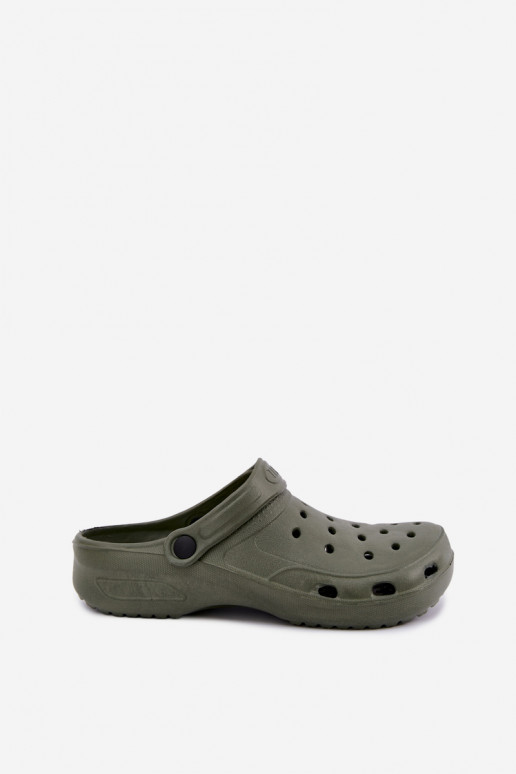 Khaki lichte heren slippers Adriah