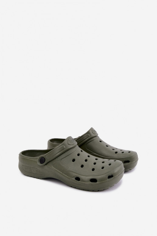 Khaki lichte heren slippers Adriah