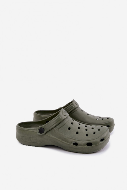 Khaki lichte heren slippers Adriah
