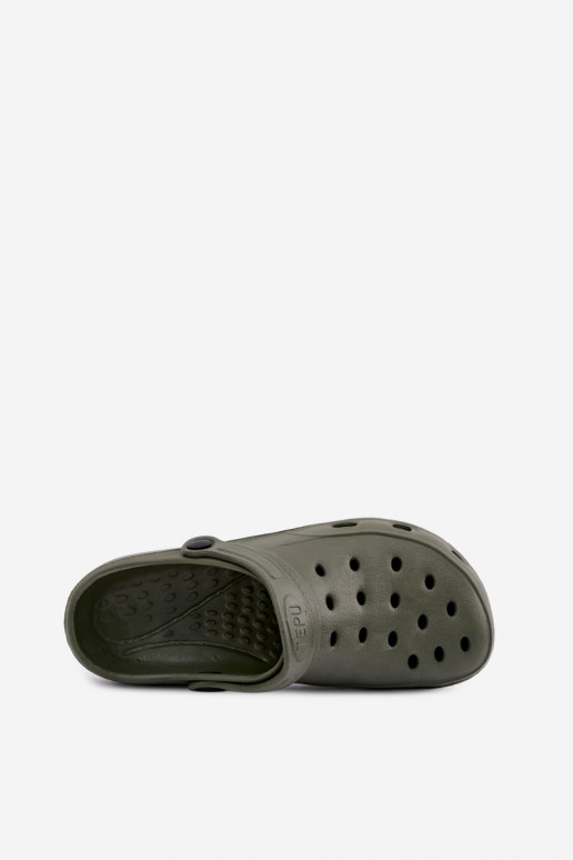 Khaki lichte heren slippers Adriah