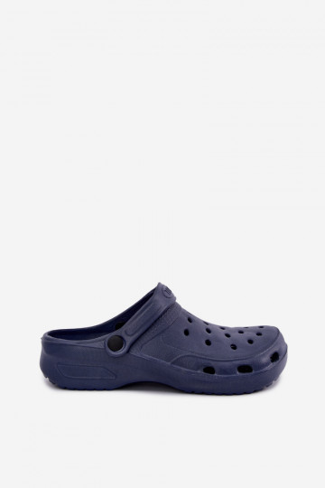 Donkerblauwe lichte heren slippers Adriah 2