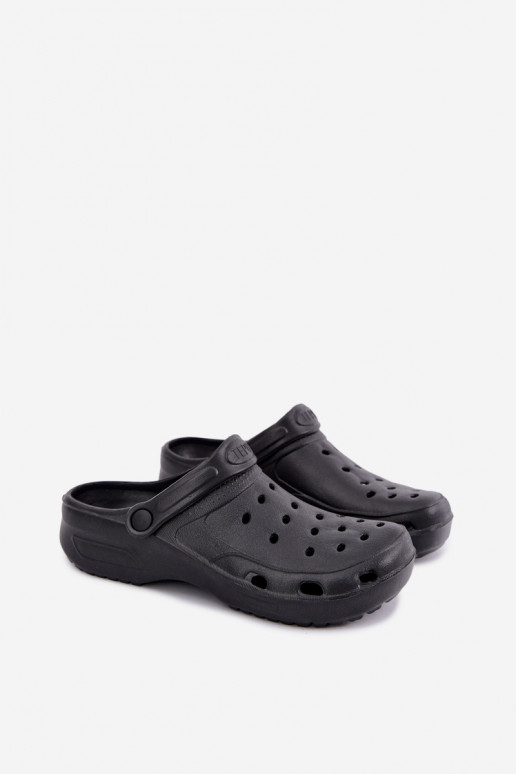 Zwarte lichte heren slippers Adriah