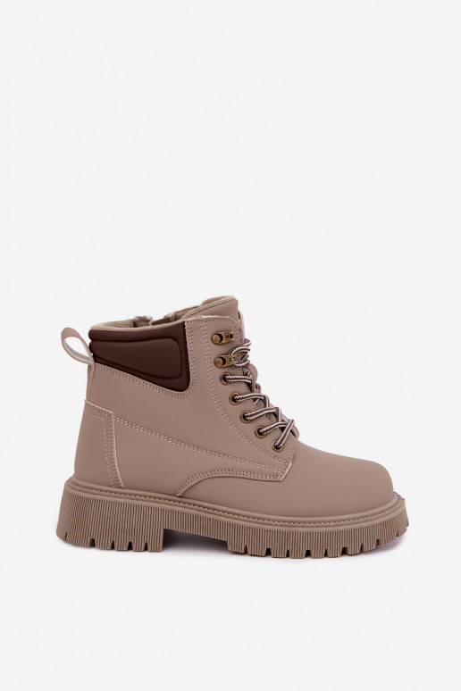 Geïsoleerde dames schoenen, zandkleur Sarvella