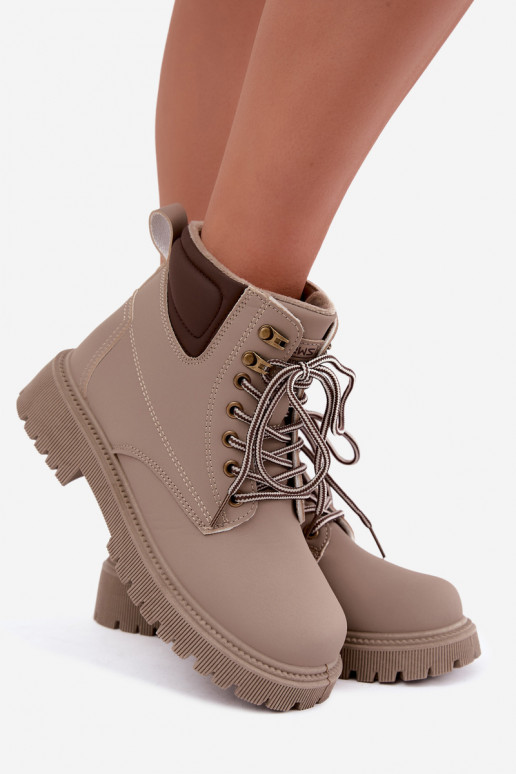 Geïsoleerde dames schoenen, zandkleur Sarvella