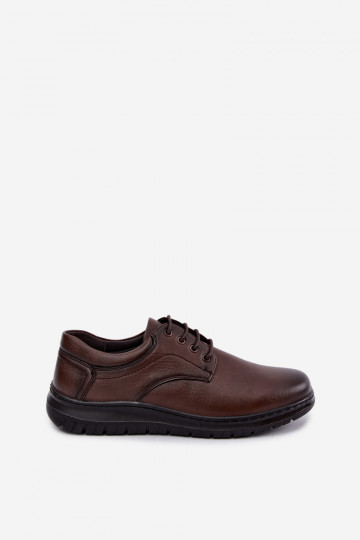 Donkerbruine heren schoenen Varell 2