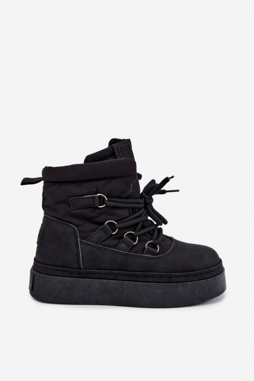 Geklede winterlaarzen met platform Big Star UU274189 zwart