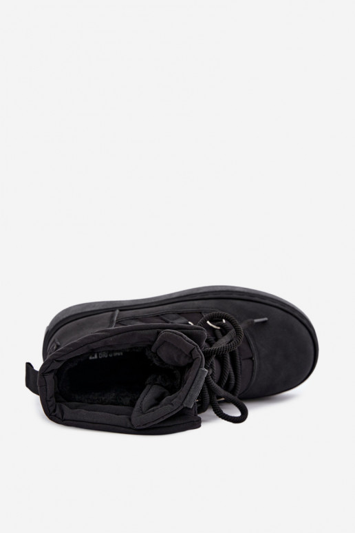 Geklede winterlaarzen met platform Big Star UU274189 zwart
