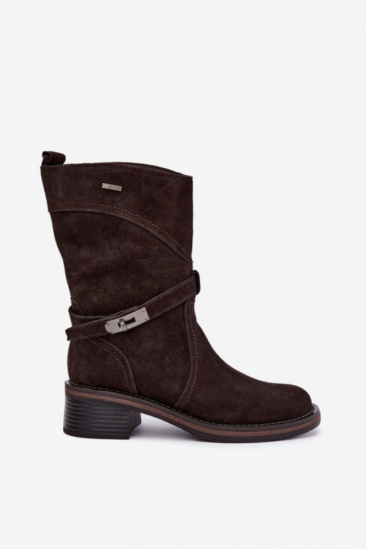 Geïsoleerde dames enkellaarsjes Big Star UU274609 chocoladekleur