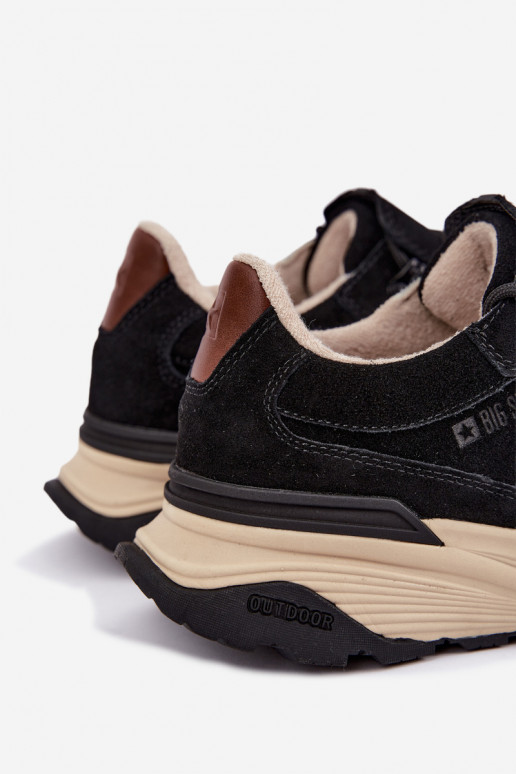Heren sneakers van suede Big Star OO174321 zwart