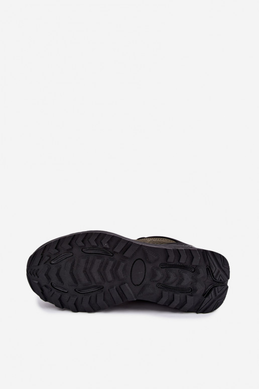 Heren sneakers in kaki Remel
