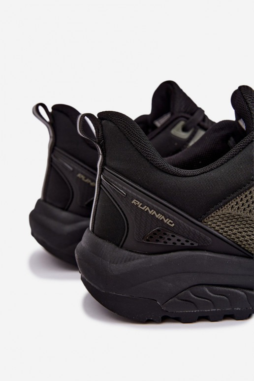 Heren sneakers in kaki Remel