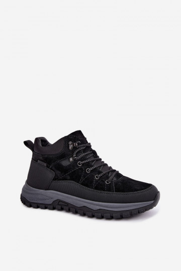 Heren geïsoleerde suede laarzen Big Star UU174246 zwart