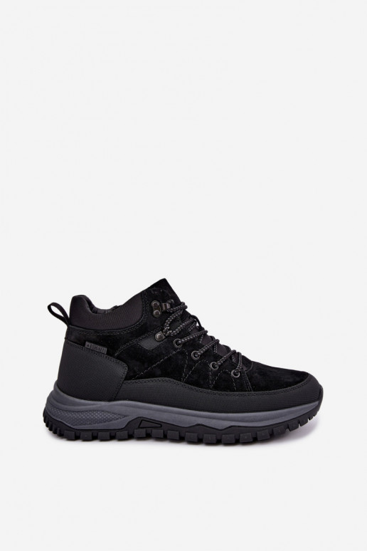 Heren geïsoleerde suede laarzen Big Star UU174246 zwart