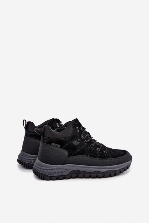 Heren geïsoleerde suede laarzen Big Star UU174246 zwart