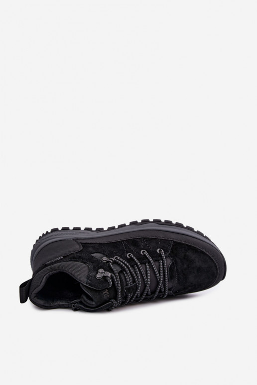 Heren geïsoleerde suede laarzen Big Star UU174246 zwart