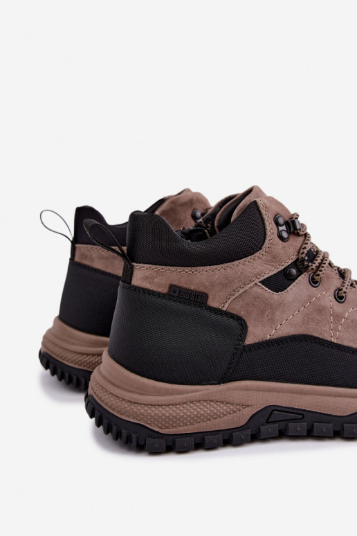 Heren geïsoleerde suede laarzen Big Star UU174247 zandkleurig