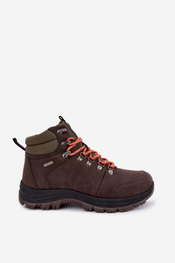 Heren wandelschoenen Big Star UU174195 HI-Poly System donkerbruin 2