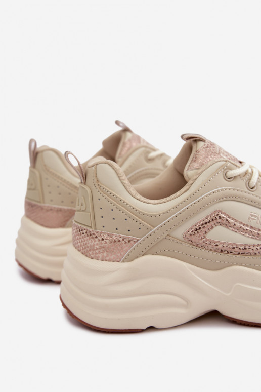 Damesneakers met platform FLA SKYE FFIN0586.73239 zandkleurig