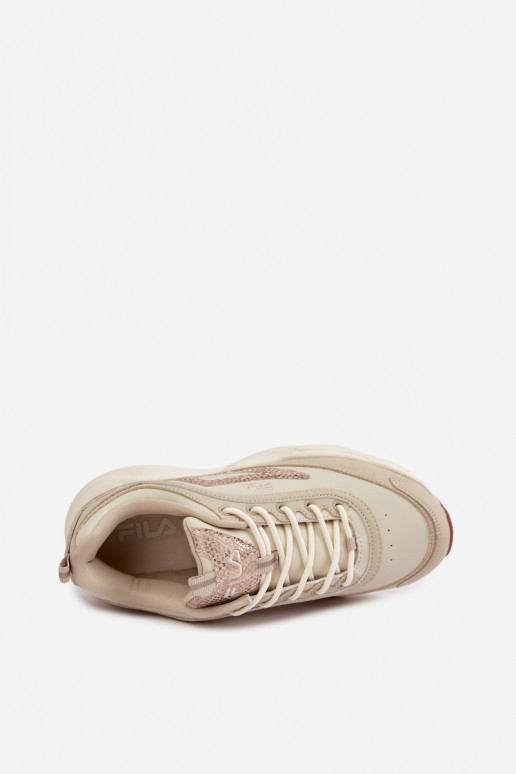 Damesneakers met platform FLA SKYE FFIN0586.73239 zandkleurig