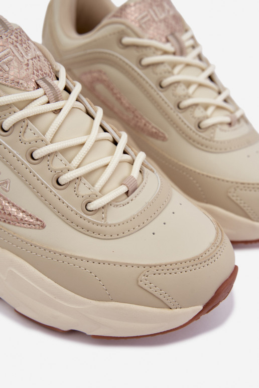 Damesneakers met platform FLA SKYE FFIN0586.73239 zandkleurig