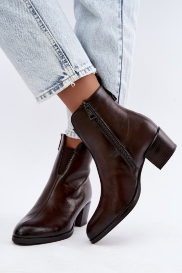 Geïsoleerde enkellaarsjes Klocke Vinceza 58654 in chocoladekleur 2