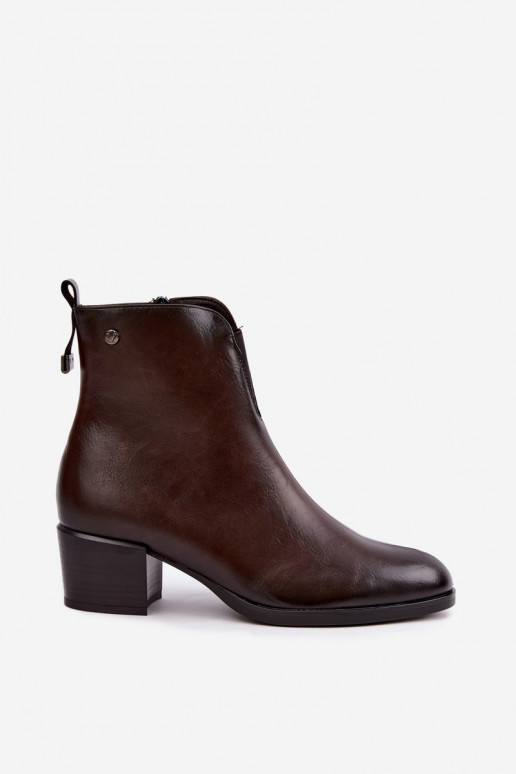 Geïsoleerde enkellaarsjes Klocke Vinceza 58654 in chocoladekleur