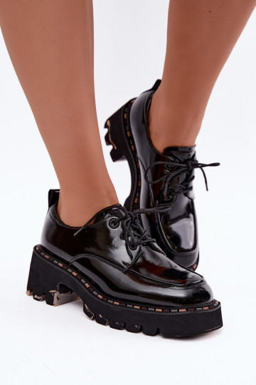 Leren damesloafers Klocke Artiker 59C0279 zwart