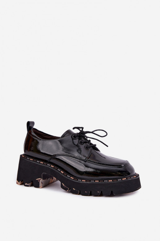 Leren damesloafers Klocke Artiker 59C0279 zwart