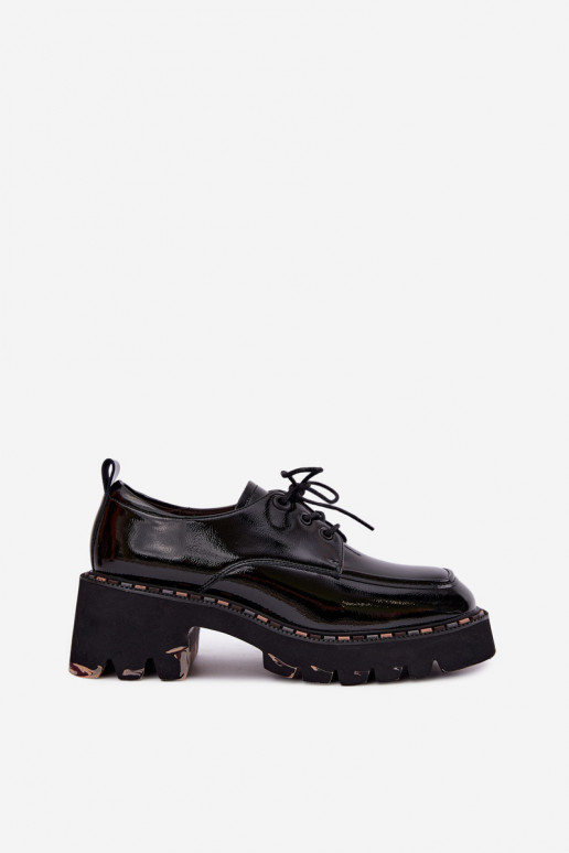 Leren damesloafers Klocke Artiker 59C0279 zwart